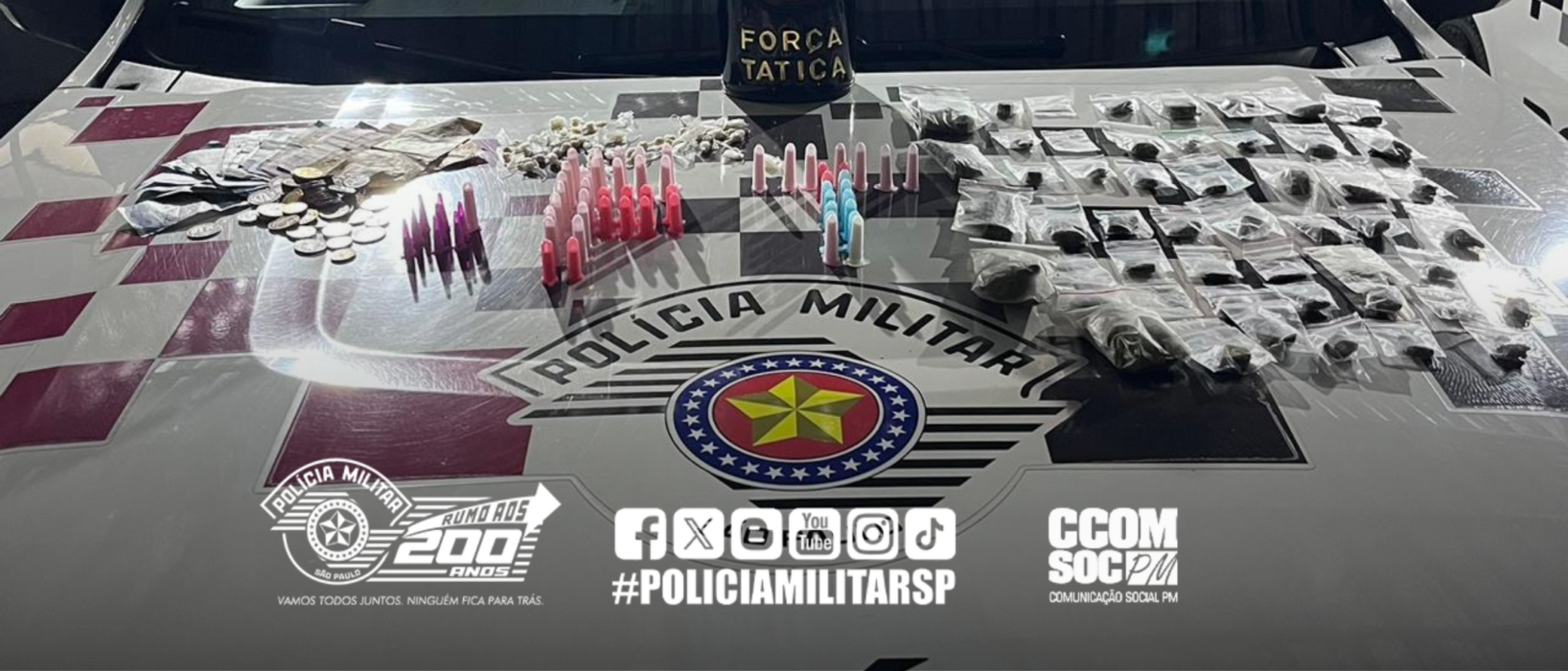 Homem é preso por tráfico de drogas na zona norte de SJC