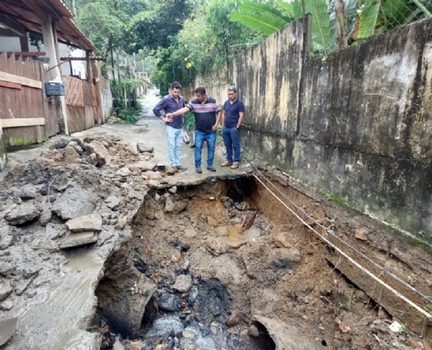 Cidades do litoral norte sofrem com chuvas