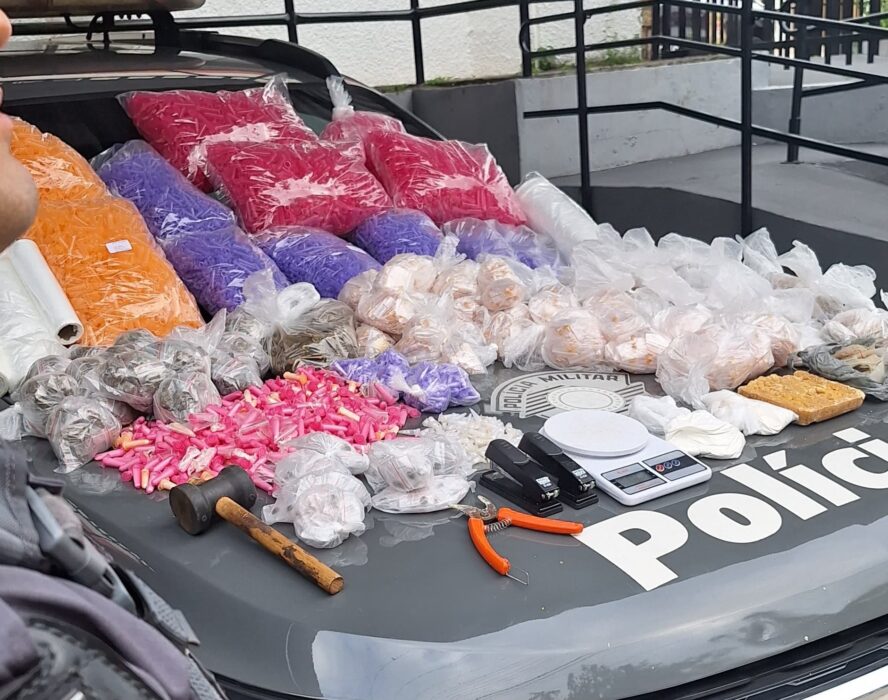 Homem é preso com grande quantidade de drogas em SJC