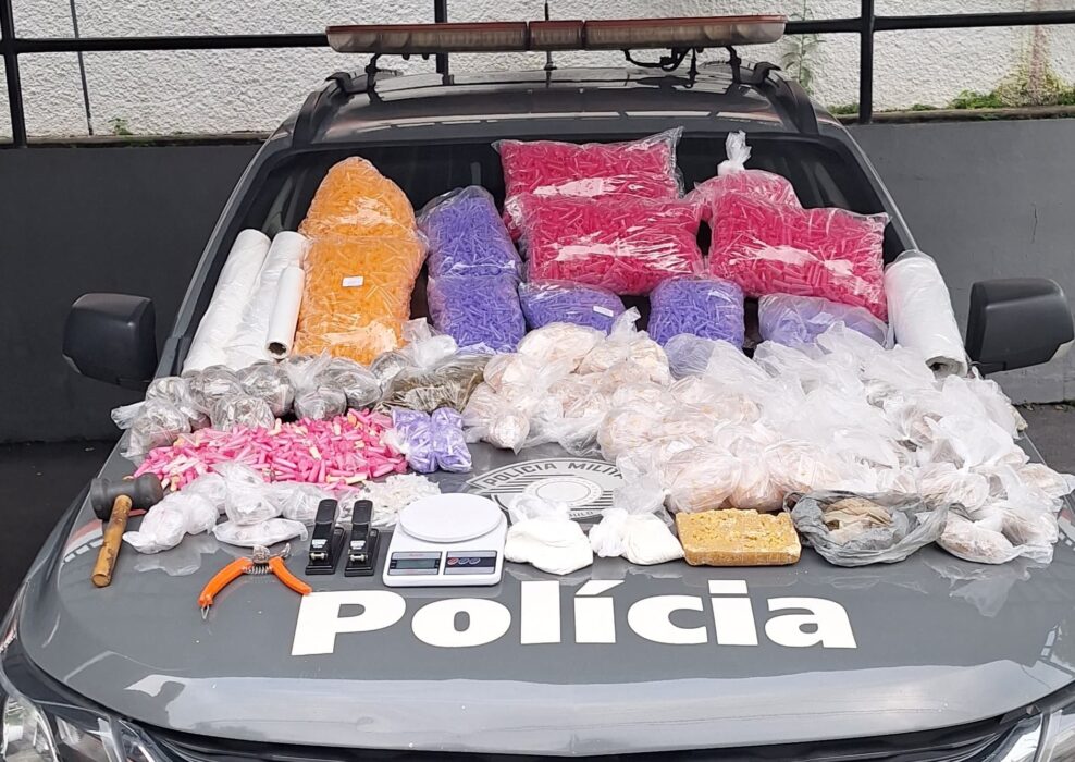 Homem é preso com grande quantidade de drogas em SJC
