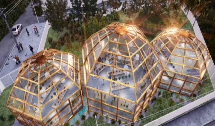 imagens da maquete eletrônica do Orquidário Municipal que será construído no bairro São Francisco, em São Sebastião. Foto: PMSS