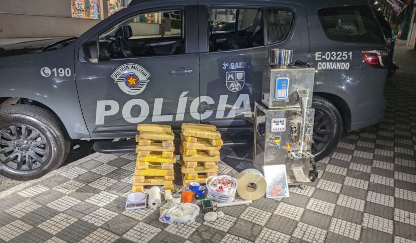 Casal é preso com grande quantidade de drogas em Jacareí