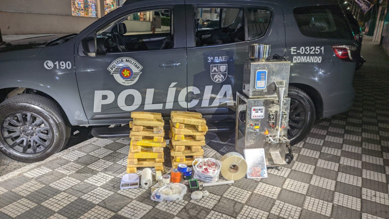 Casal é preso com grande quantidade de drogas em Jacareí