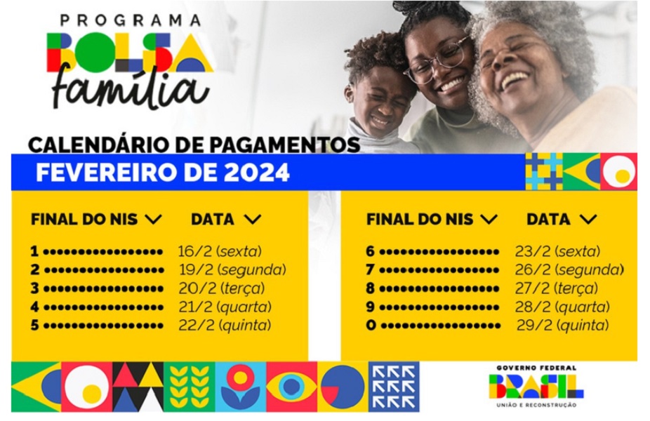 calendário do bolsa familia fevereiro de 2024. 