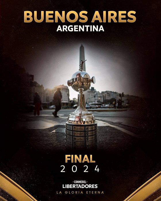 Arte sobre a final da Libertadores 2024 em Buenos Aires