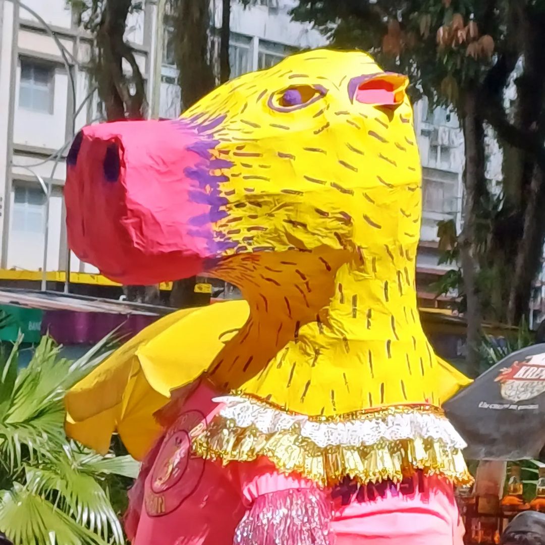 Bloco Capivara Neon desfila nas ruas da região central de São José dos Campos
