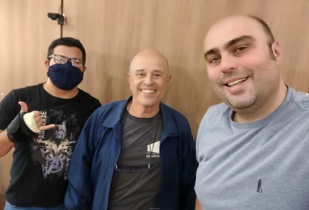 (Edson Ramiro, Edson Fonseca e Vieira Junior, na CBN Vale)