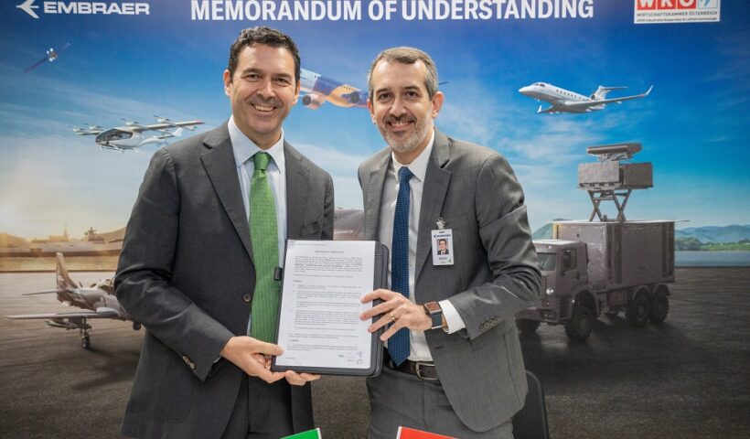 Embraer e AICAT firmam parceria para impulsionar a indústria aeroespacial da Áustria