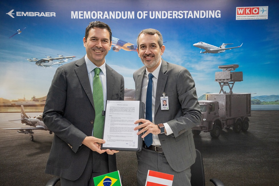 Embraer e AICAT firmam parceria para impulsionar a indústria aeroespacial da Áustria