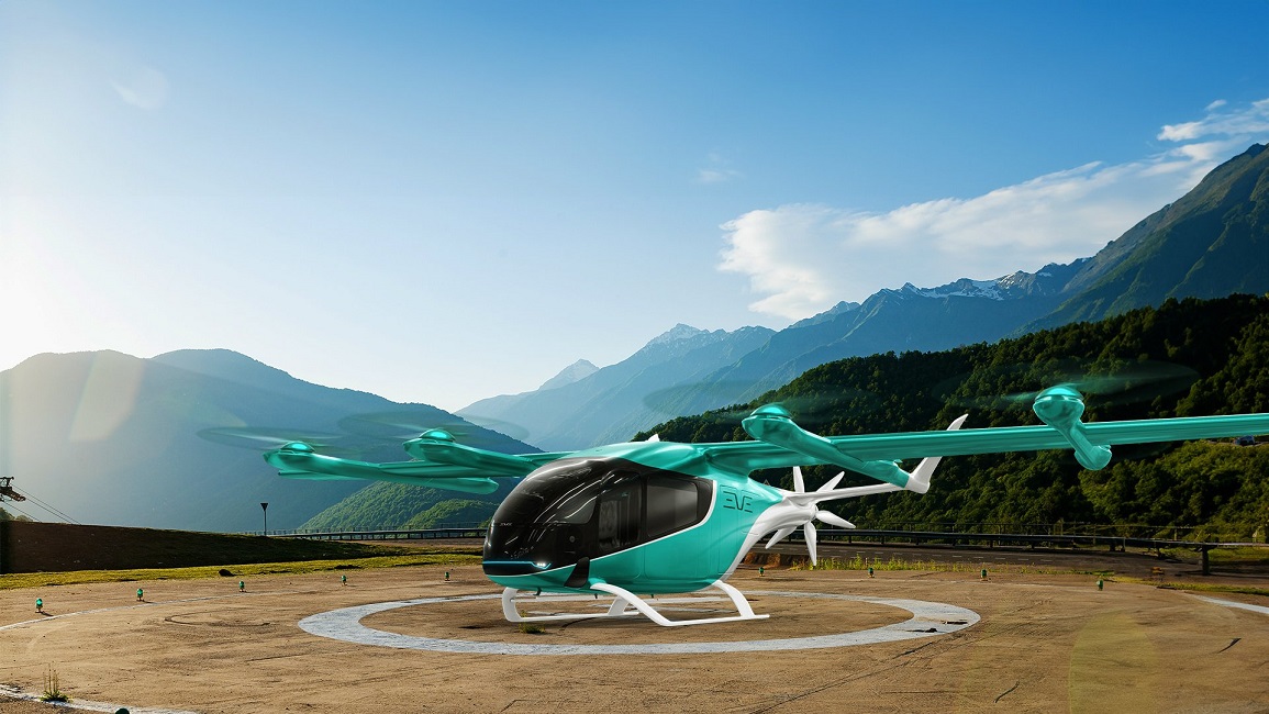 EVE Mobility escolhe empresa sul-coreana como fornecedora de pilones para "carro voadores"
