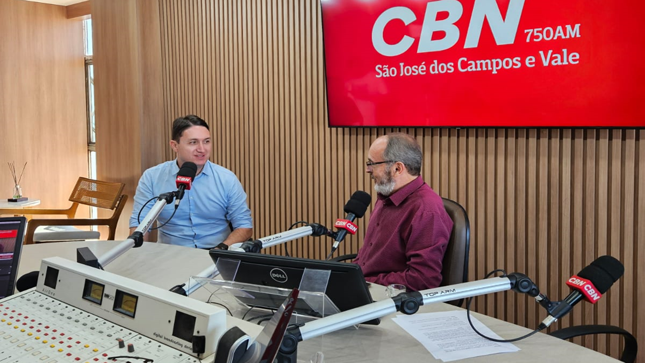 Edinho Guedes em entrevista ao jornal CBN Vale 1ª edição desta quarta-feira (24)