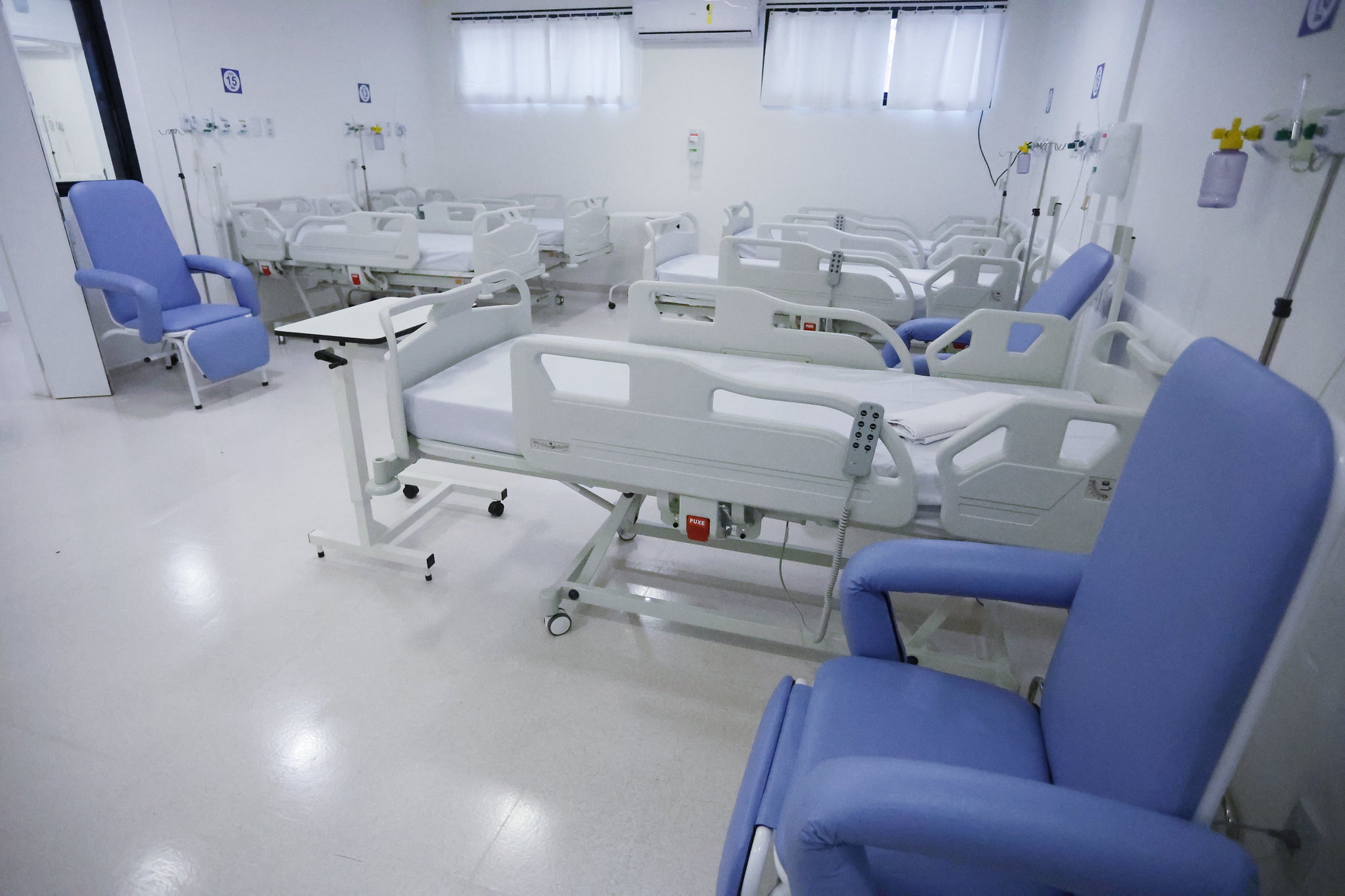 Leito do Hospital de Retaguarda SJC