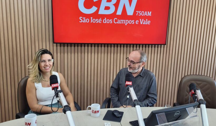Loreny em entrevista ao jornal CBN Vale 1ª Edição desta terça-feira (30)