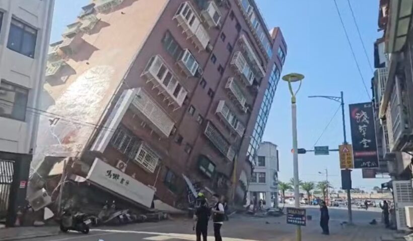 Terremoto deixa ao menos nove mortos em Taiwan; o mais forte em 25 Anos