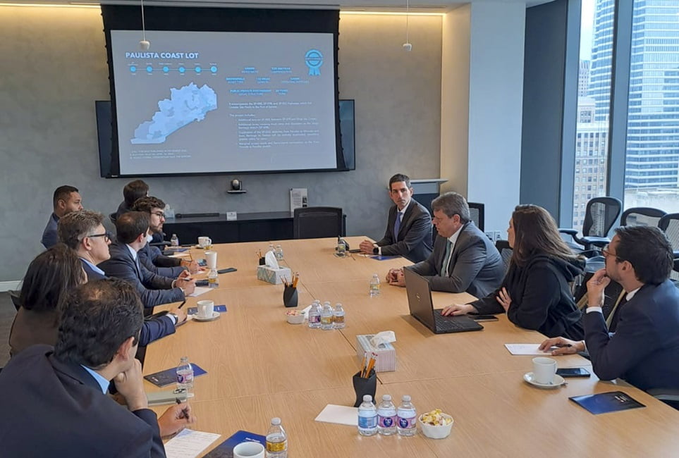 Tarcísio de Freitas com investidores em Nova York