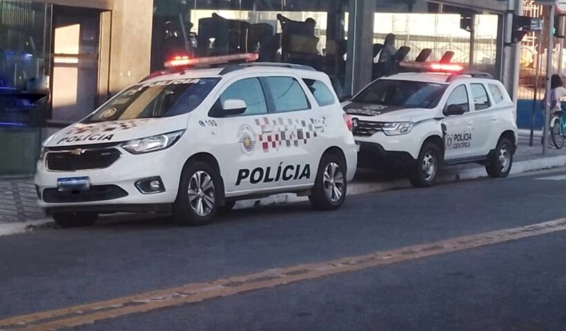 viaturas da PM. Polícia flagra furtos de energia em academia e adega em Caçapava