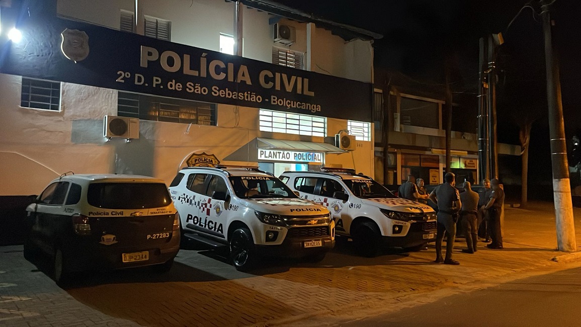 fachada da delegacia da polícia civil de são sebastião. Megaoperação da Polícia Civil prende 62 pessoas na região de São José dos Campos
