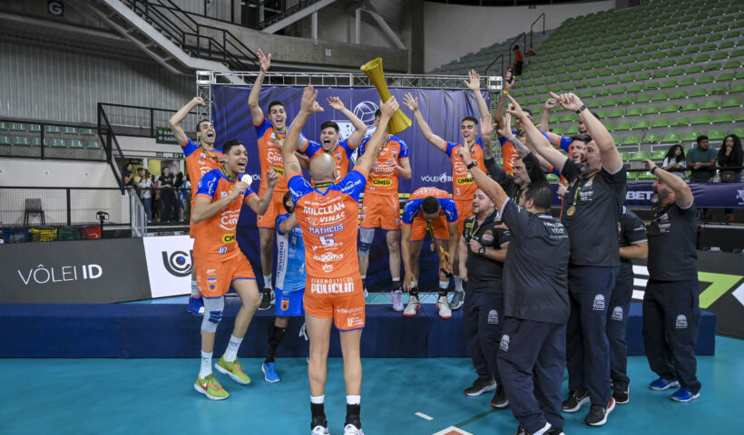 Principal título do projeto do Vôlei São José foi a Supercopa, conquistada em novembro de 2023 sobre o Sada Cruzeiro. Foto: Agência i7/Sada Cruzeiro