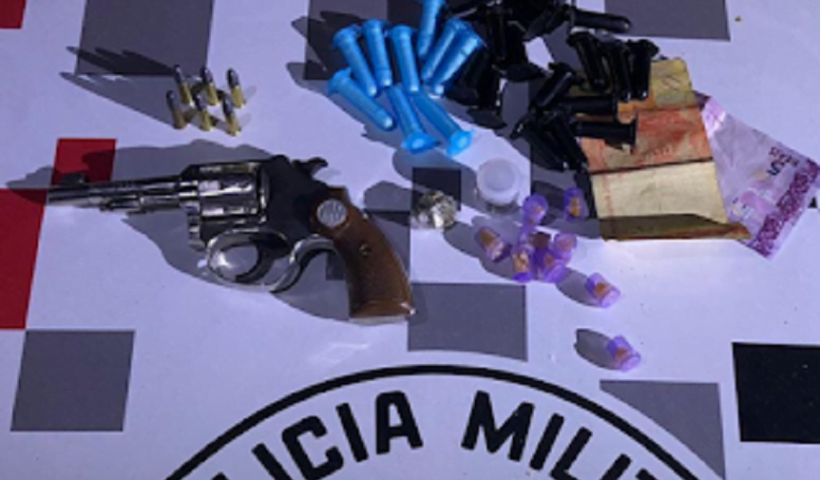 Homem é preso por porte ilegal de arma e tráfico de drogas em Jacareí