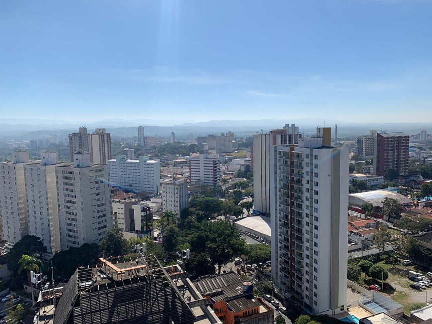 Vista aérea de São José dos Campos. Semana deve ser de tempo seco e tardes quentes no Vale