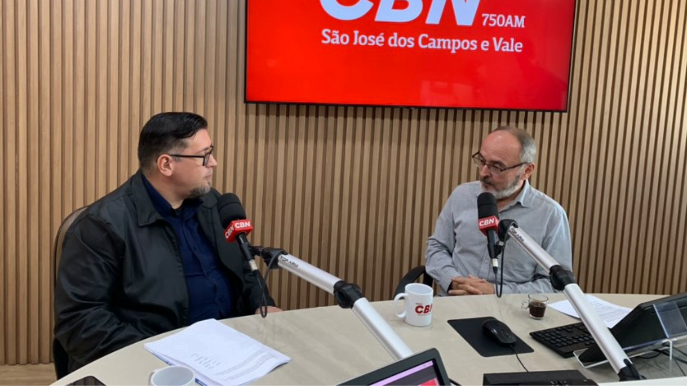 Presidente do SAAE Jacareí, Éder Campos Oliveira, em entrevista ao Jornal CBN Vale 1ª Edição desta quarta-feira (12)