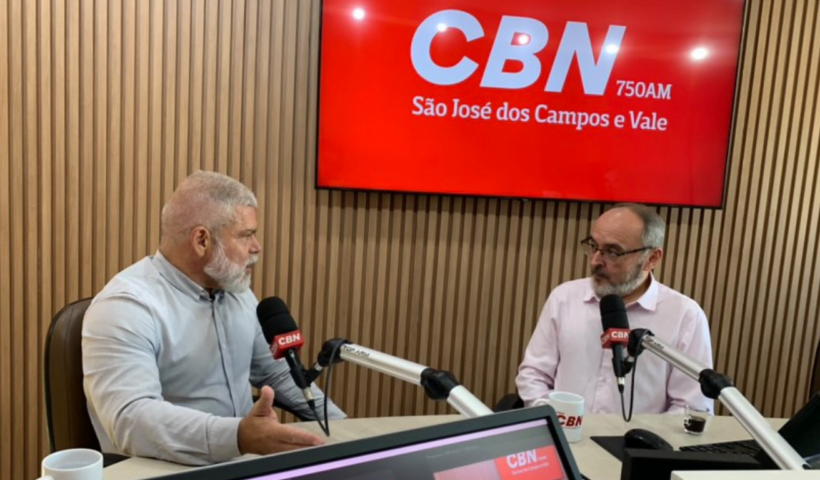Marcelo Santos Leandro, diretor-executivo da AGEMVALE em entrevista ao Jornal CBN Vale 1ª Edição.