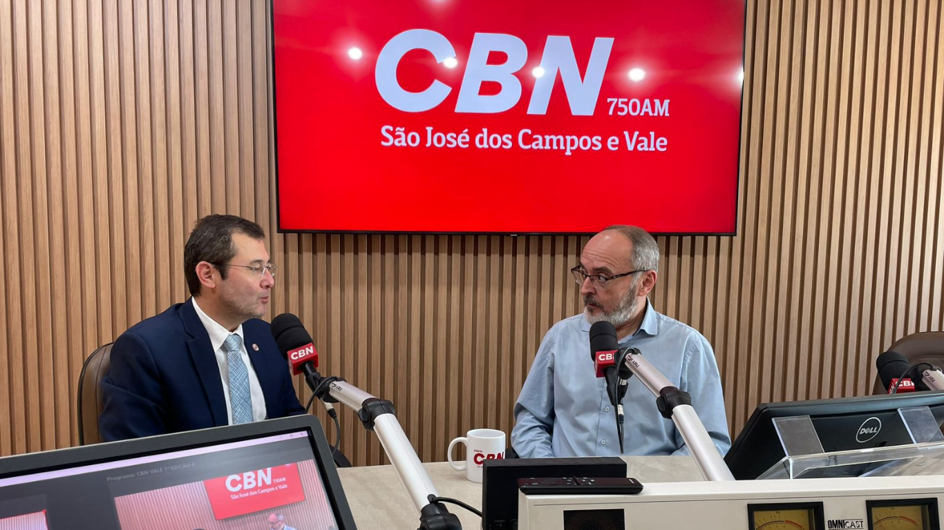 Advogado Marcelo Kajiura, presidente da OAB SJC, em entrevista ao Jornal CBN Vale 1ª Edição