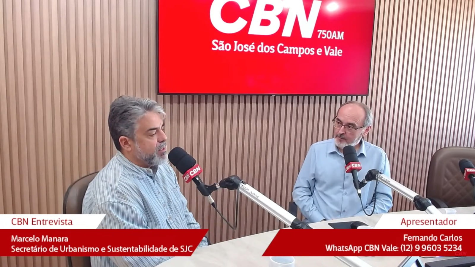 Marcelo Manara em entrevista ao Jornal CBN Vale 1ª Edição desta segunda-feira (10)