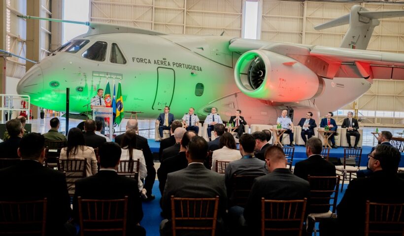 Portugal recebe segunda aeronave KC-390 da Embraer para sua Força Aérea