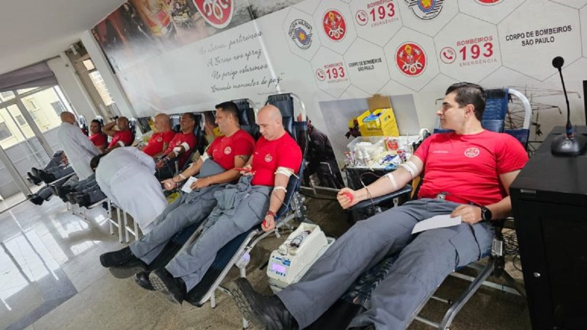 Bombeiros iniciam campanha de doação de sangue em mês com baixa arrecadação