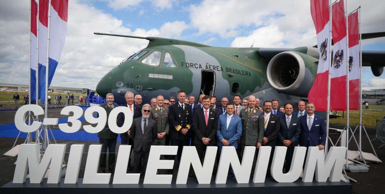 Holanda e Áustria firmam contrato com Embraer para aquisição de aeronaves C-390 Millennium