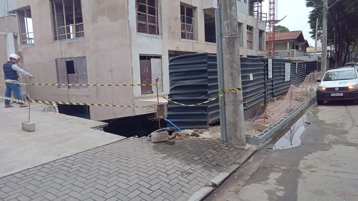 São José registra segundo desmoronamento em obras em 24h