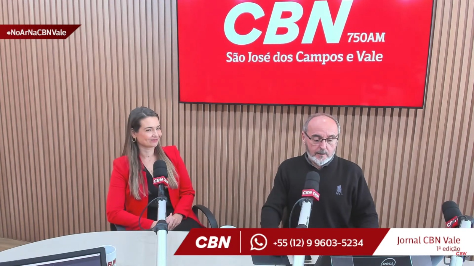 Cirurgiã-dentista e professora, Dra. Marina Amaral, em entrevista ao Jornal CBN Vale 1ª Edição da última terça-feira (23)