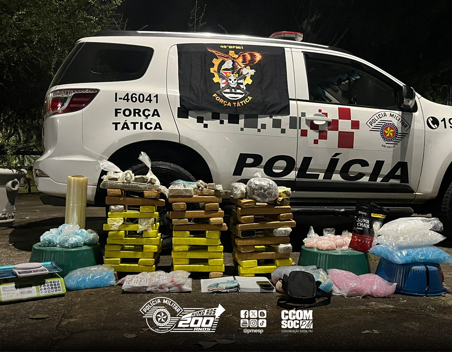 "Casa bomba": polícia apreende 80 kg de drogas em São José dos Campos