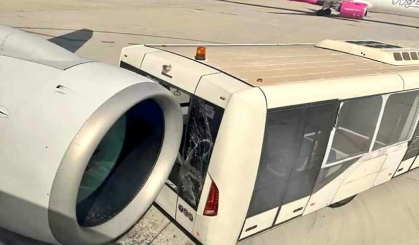motorista-de-onibus-colide-com-aviao-da-embraer-e-paralisa-voo