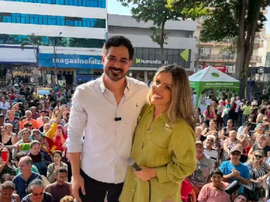 Ortiz Junior e Nina de Sá oficializam candidatura à Prefeitura de Taubaté - Foto: Reprodução/Redes sociais
