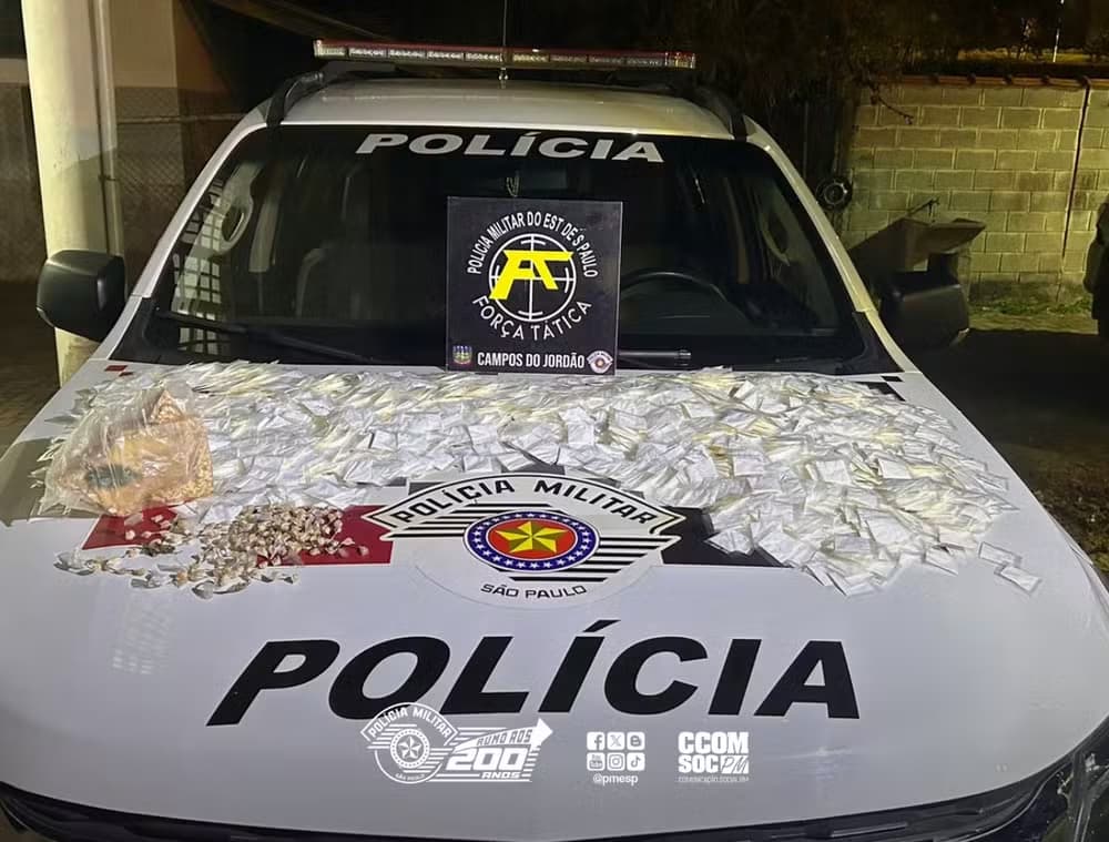 Apreensão aconteceu na Vila Paulista, em Campos do Jordão