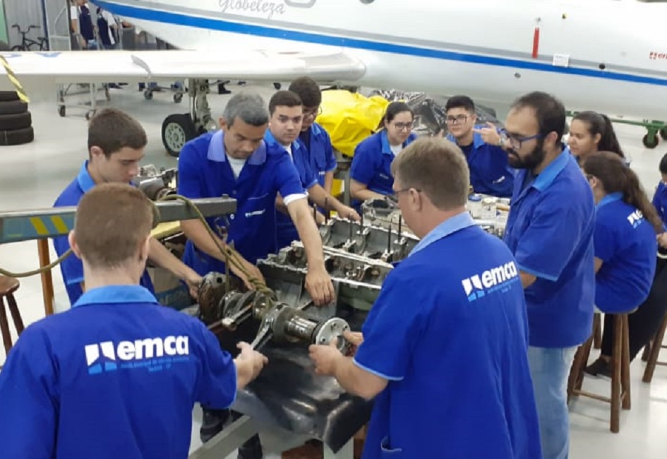 EMCA abre inscrições para curso gratuito de manutenção de aeronaves, em Taubaté