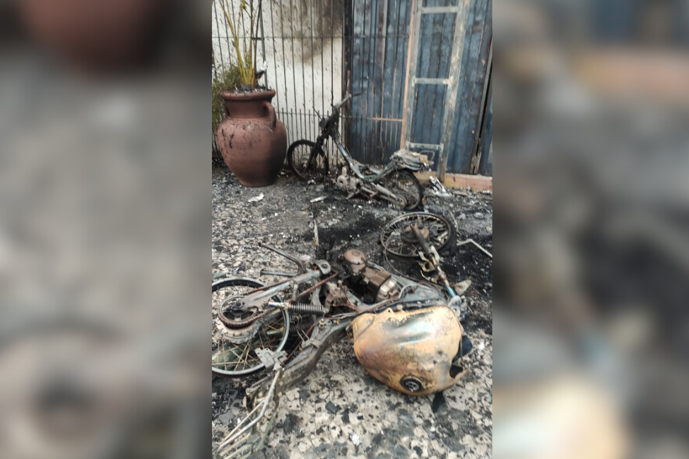 Prédio de loja atingida por incêndio passa por vistoria da Defesa Civil, em Aparecida 