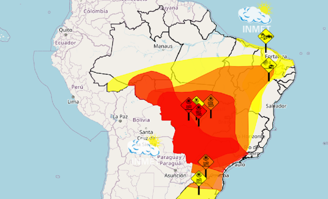 Vale segue em alerta vermelho do Inmet até sexta-feira (10)