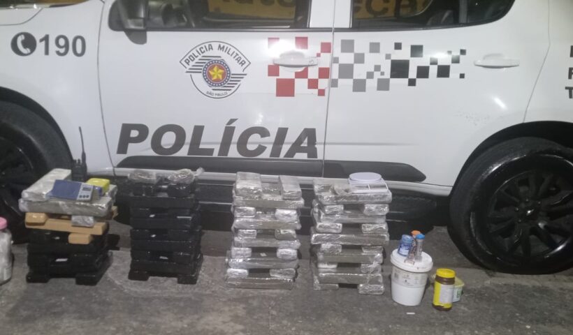 PM prende suspeito com mais de 60 kg de drogas em Guaratinguetá