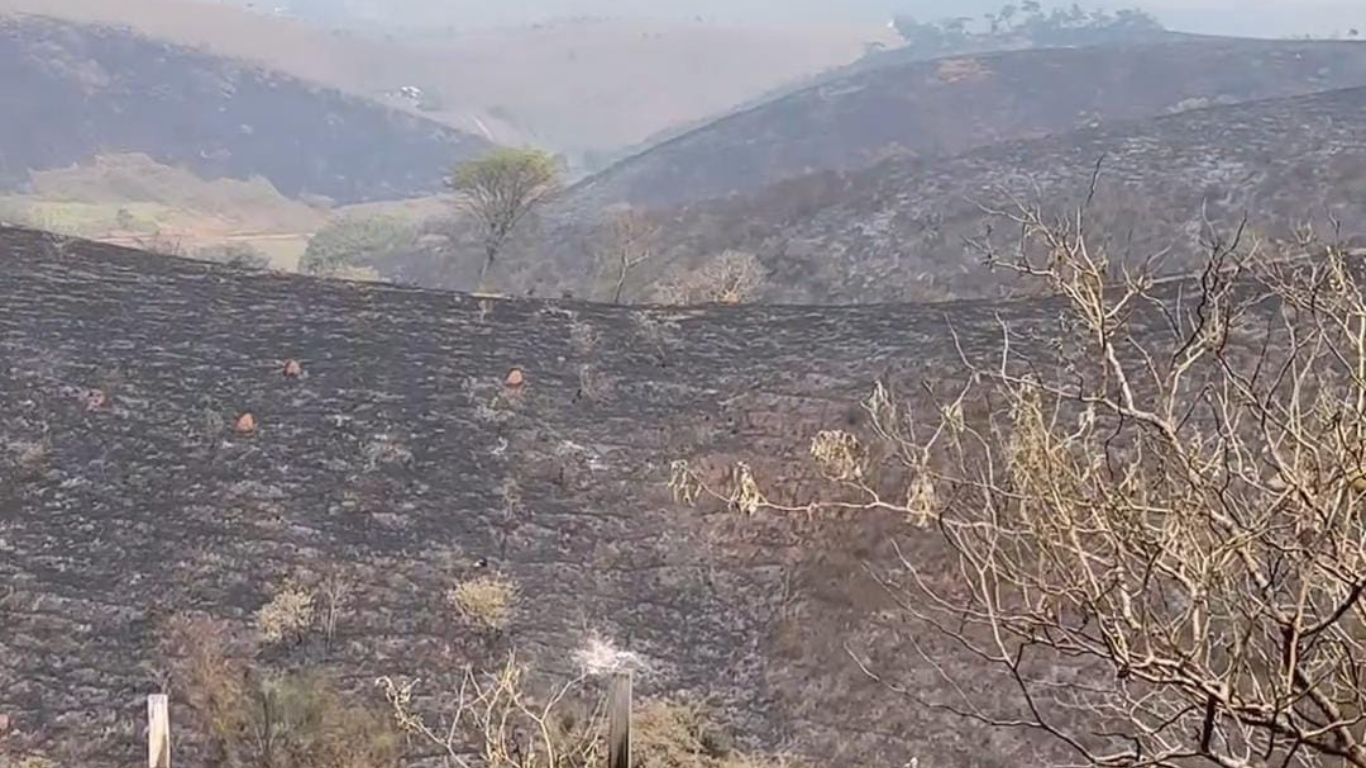 Fazenda do jogador João Gabriel foi atingida pelos incêndios que vem acontecendo no Vale do Paraíba