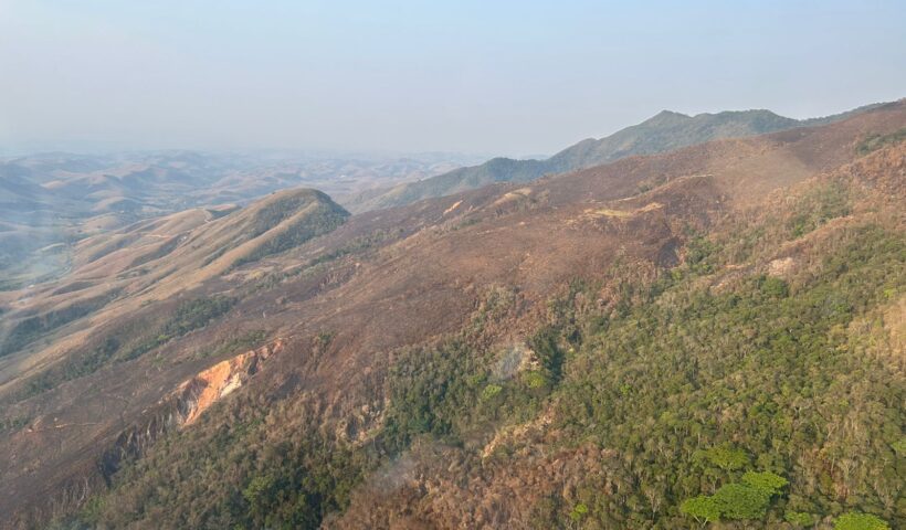 Incêndio na Serra da Bocaina, em Bananal, começou no dia 14 de setembro