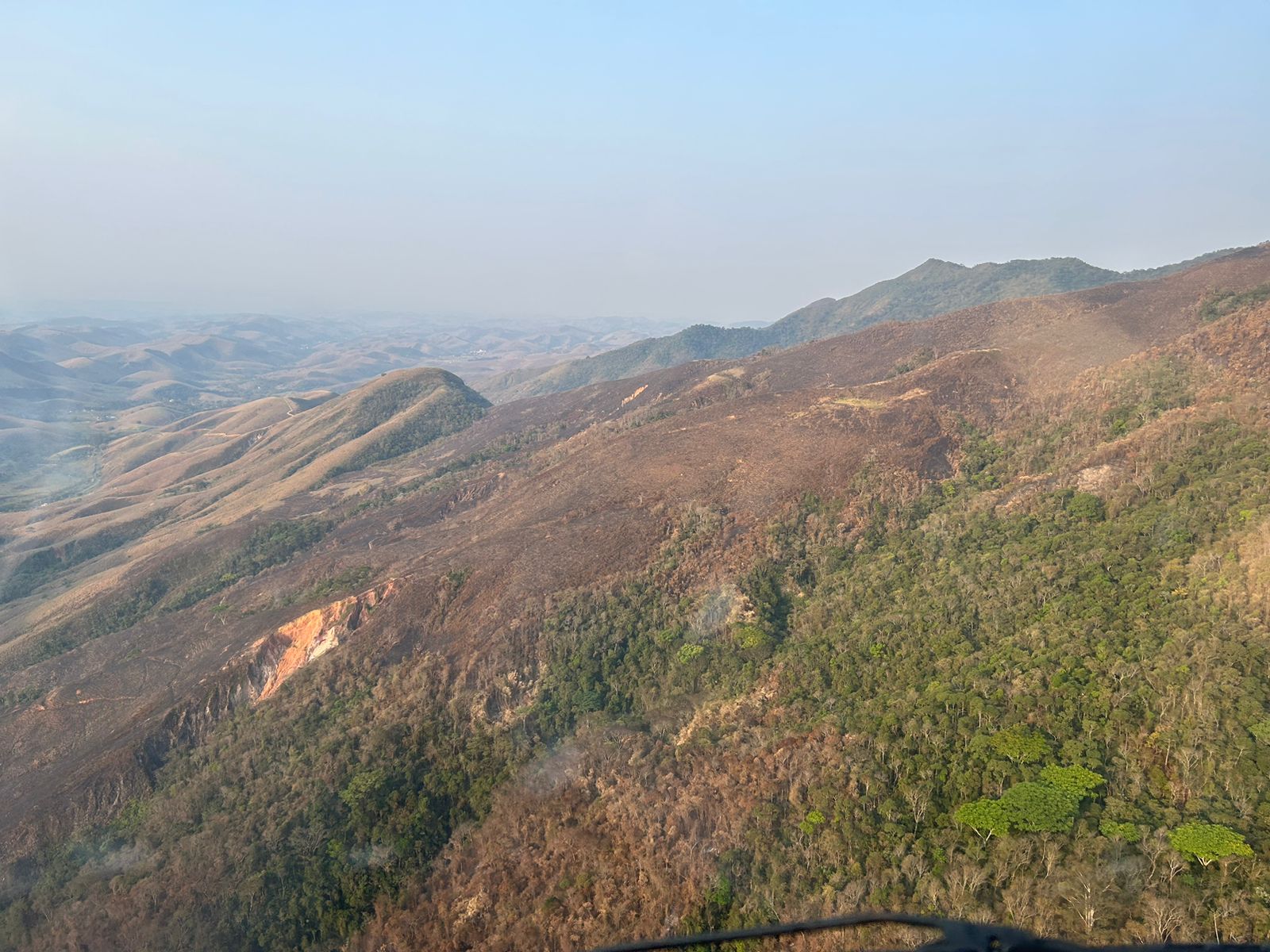 incêndio na Serra da Bocaina, em Bananal, começou no dia 14 de setembro