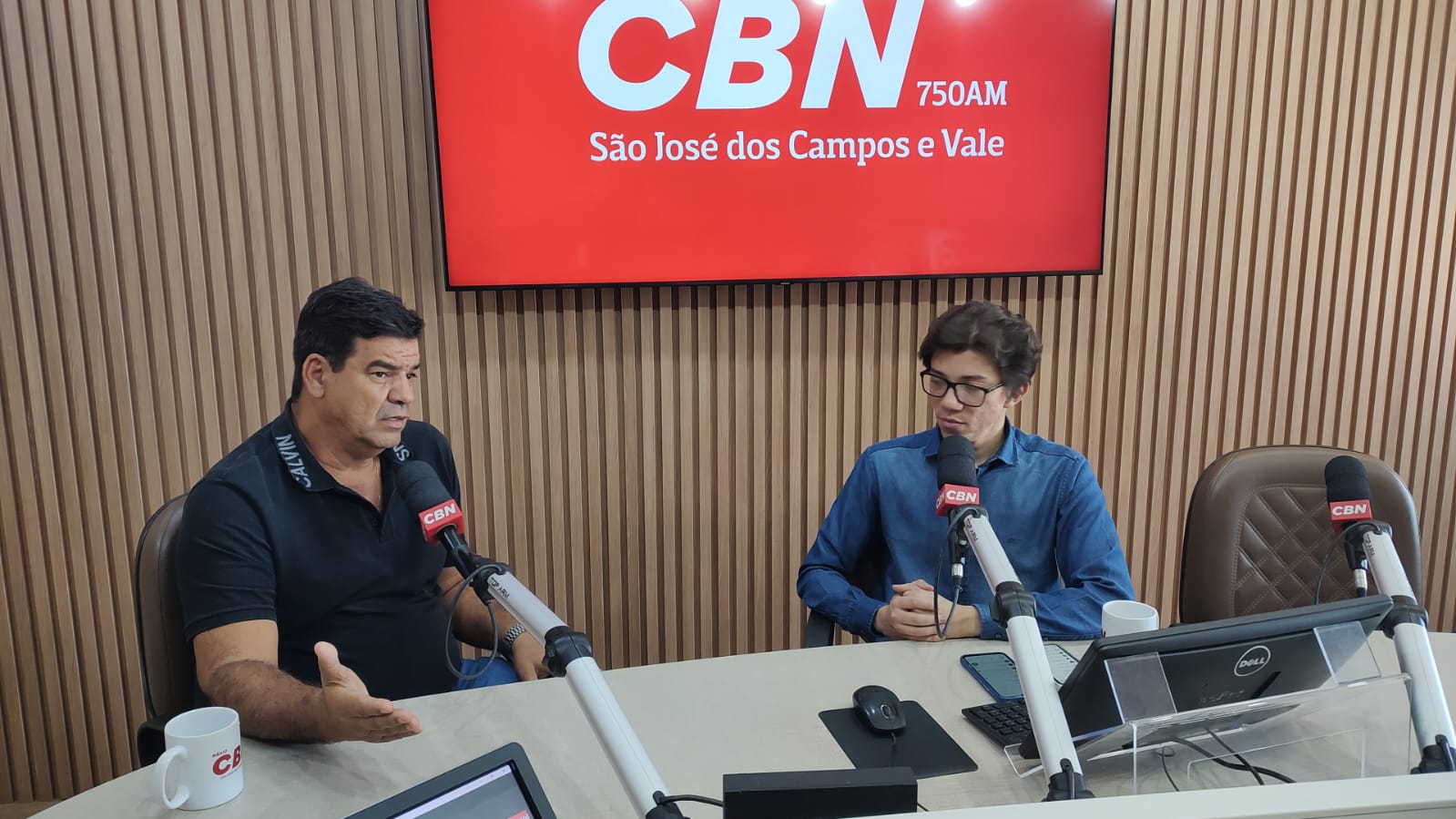 Moacir Santos, técnico do São José EC, em entrevista ao programa CBN Vale Esportes desta sexta-feira (20). Foto: Paulo Lima/CBN Vale