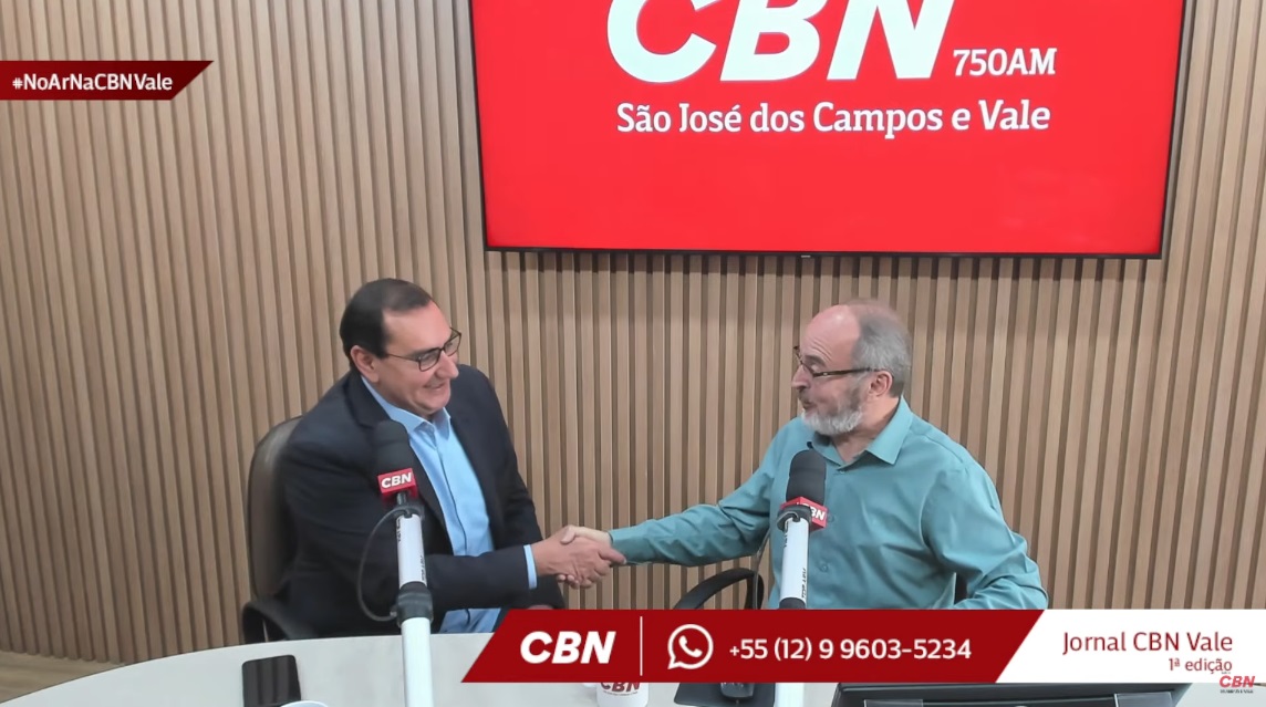 CBN Vale recebe o prefeito reeleito Anderson Farias