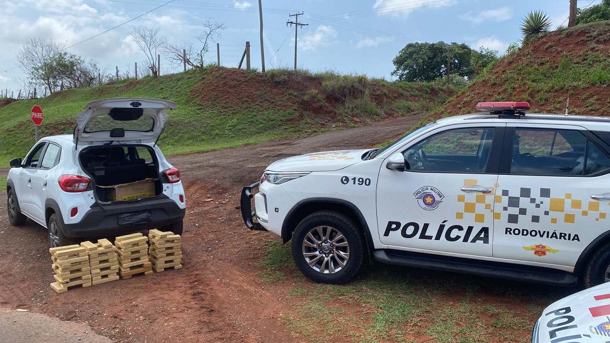 Homem é preso pela polícia com mais de 60 kg de drogas que levaria para Aparecida