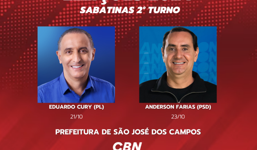 CBN Vale realiza últimas sabatinas com candidatos à prefeitura de São José dos Campos