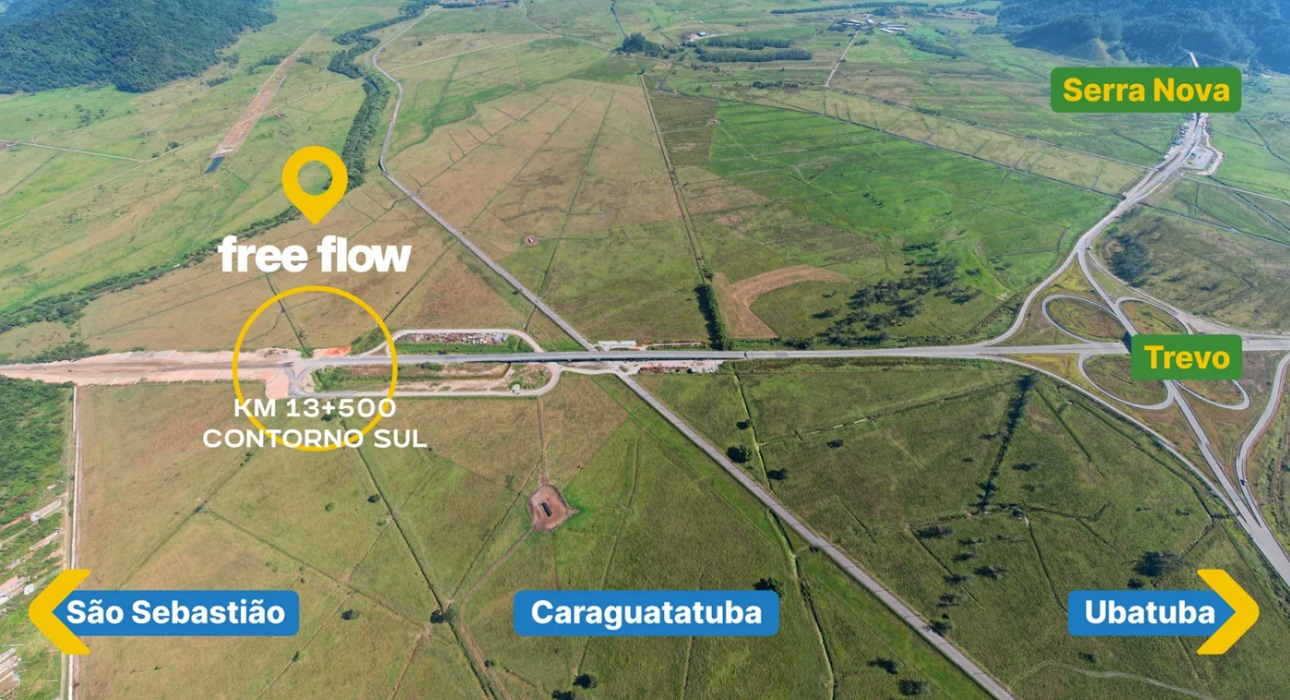 Prazo para pagamento da tarifa do Free Flow Tamoios é ampliado; serviço inicia em novembro