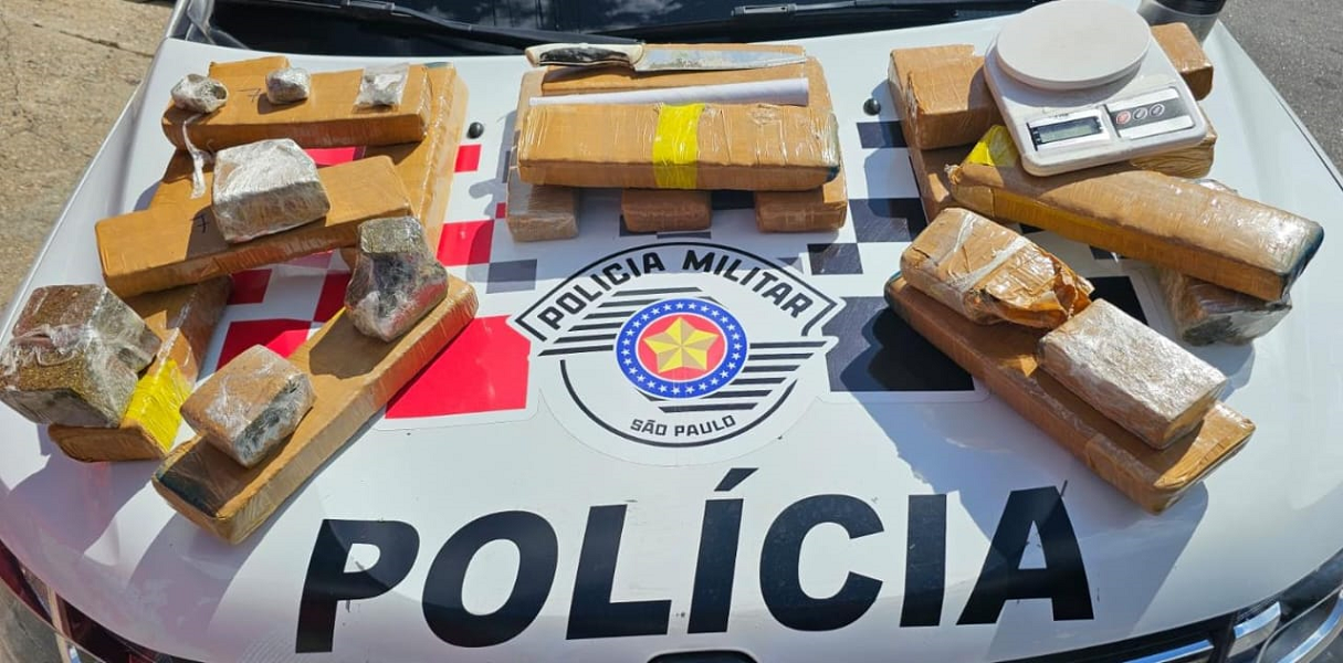 Polícia Militar prende homem com 16 kg de maconha em Jacareí